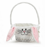 WILLOW EASTER BUNNY FACE BASKET