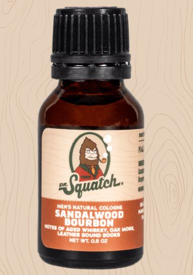 Sandalwood Bourbon Natural Cologne By Dr. Squatch - Begnosis