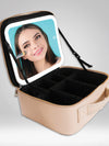 MAKEUP TRAVEL CASE WITH MIRROR LED LIGHT