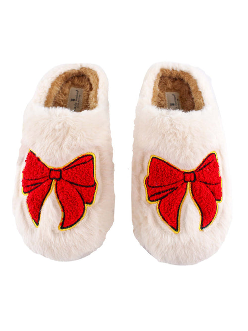 RED BOW SLIPPER