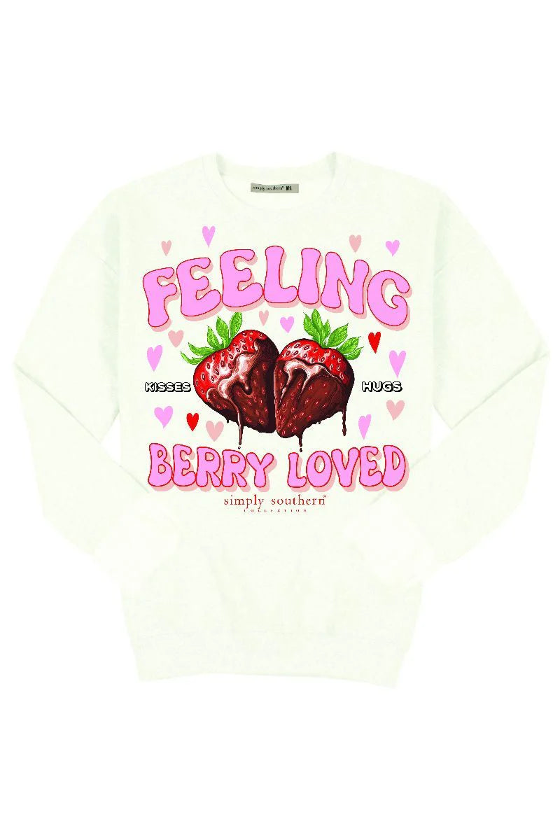 YOUTH BERRY LOVED SWEATSHIRT