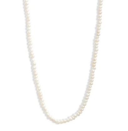LOLO STRAND GOLD NECKLACE- WHITE PEARL