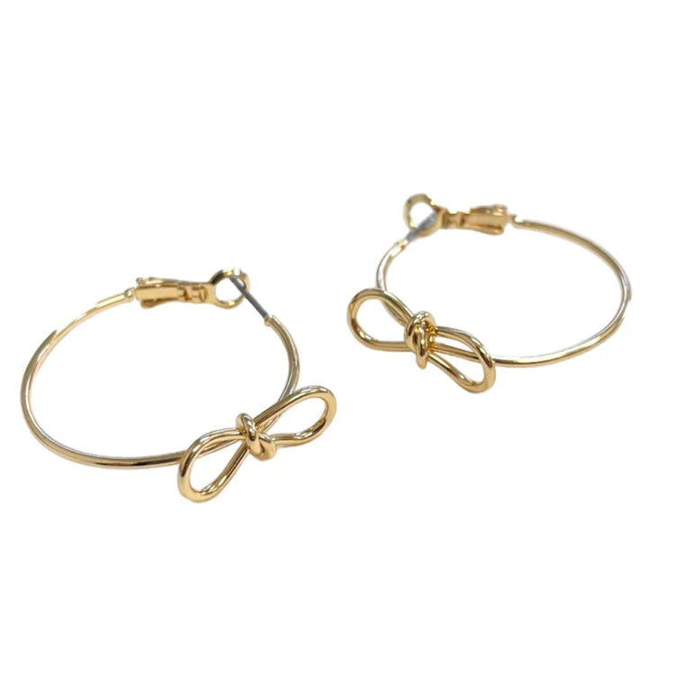 NINA BOW HOOPS