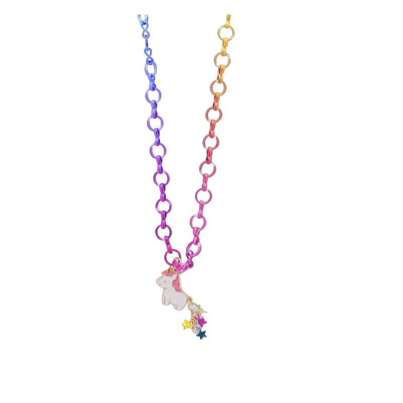 UNICORN MULTI-COLOR CHAIN NECKLACE