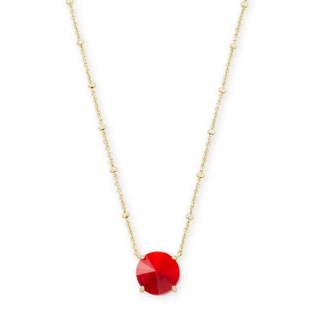 JOLIE PENDANT NECKLACE IN RED