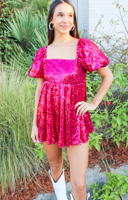 LYRIC SEQUIN ROMPER