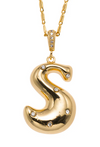 BUBBLY INITIAL NECKLACE
