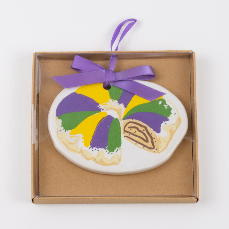 KING CAKE ORNAMENT