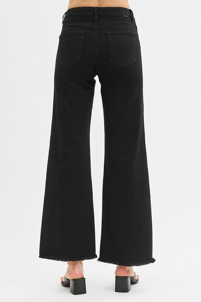 OLLIE TUMMY CONTROL HIGH RISE WIDE RISEN JEANS