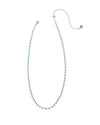 KELSEY TURQUOISE ENAMEL GOLD STRAND NECKLACE