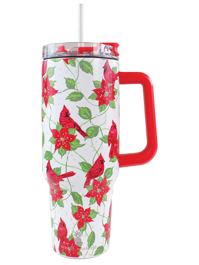 SIMPLY SOUTHERN CARDINAL 40OZ TUMBLER