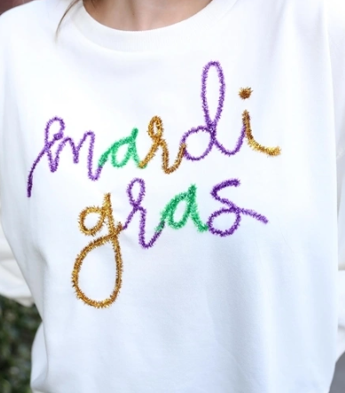 MILLIE MARDI GRAS SWEATSHIRT