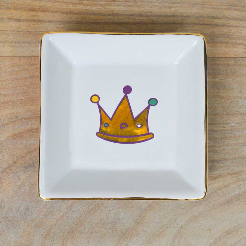 MARDI GRAS CROWN TRINKET DISH