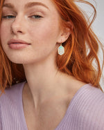 HALLIE DROP GOLD EARRINGS IN OPALITE ILLUSION