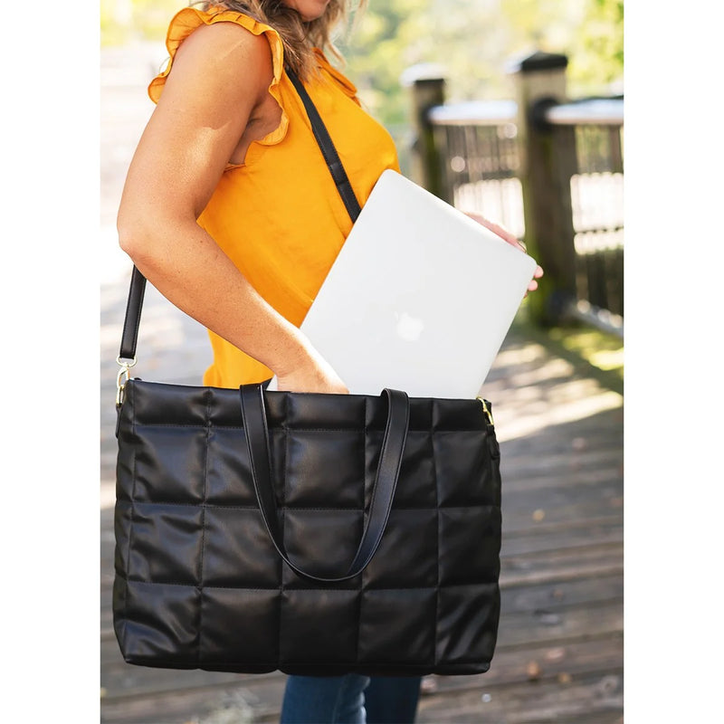 PARKER PUFFY TOTE BLACK