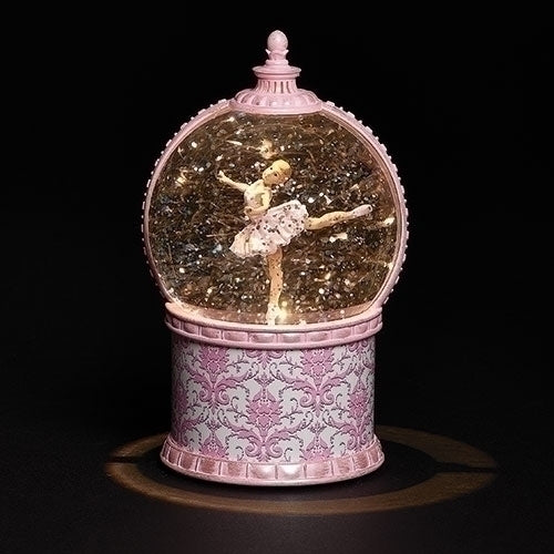 MUSICAL LED SWIRL BALLET SNOWGLOBE