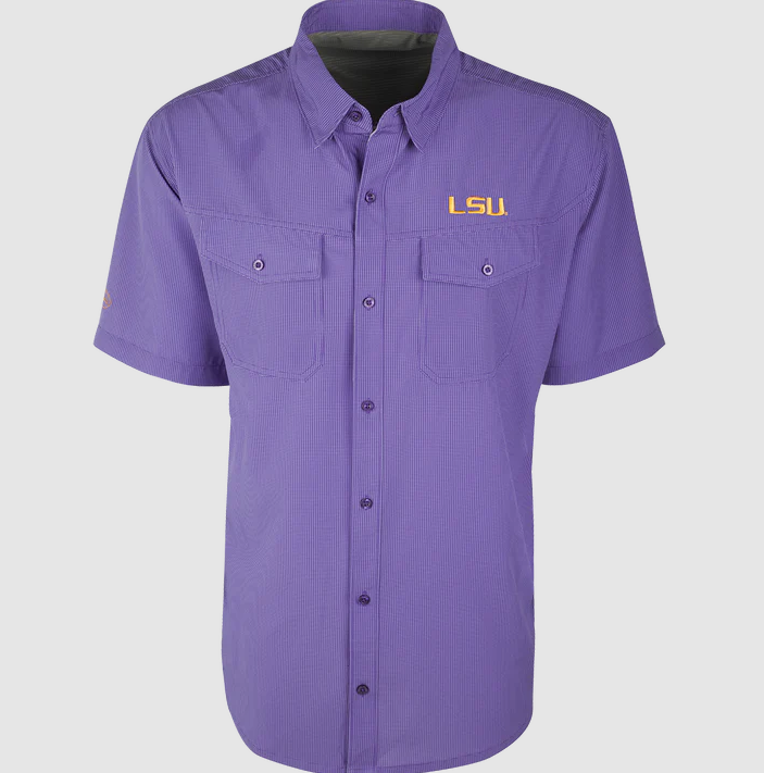 LSU SHORT SLEEVE TRAVELER'S SHIRT