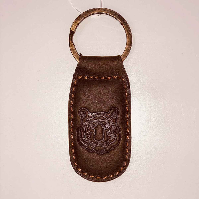 LEATHER EMBOSSED KEYCHAIN