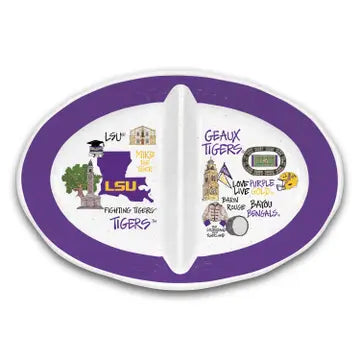 LSU DIVIDED PLATTER
