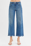 HART MID RISE CROP WIDE RISEN JEANS
