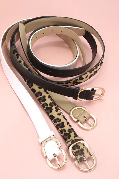 DOUBLE D BUCKLE BELT