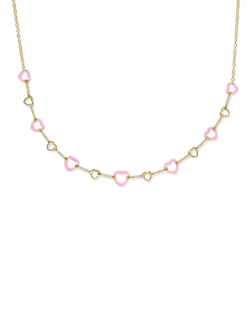 Haisley Heart Gold Strand Necklace