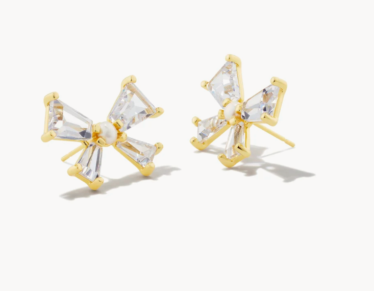 BLAIR BOW STUD EARRING- GOLD