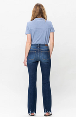 JUDY BLUE MID-RISE NON-DISTRESSED HEM BOOTCUT