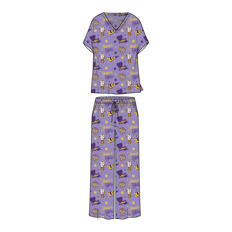 ALLI LSU PAJAMA SET