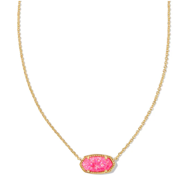 ELISA BRIGHT PINK NECKLACE