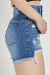 JASPYN HIGH RISE DISTRESSED RISEN SHORTS