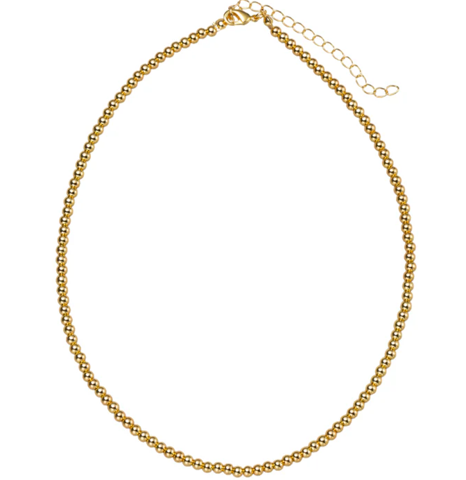 4MM GOLD BALL NECKLACE
