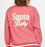 SANTA VARSITY TOP