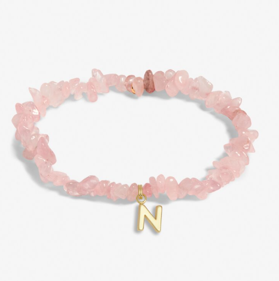 CRYSTAL ALPHABET BRACELET IN GOLD-TONE PLATING