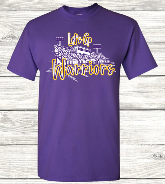LET'S GO WARRIORS TEE