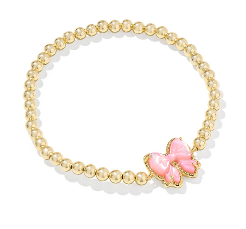 HALEY BOW GOLD STRETCH BRACELET