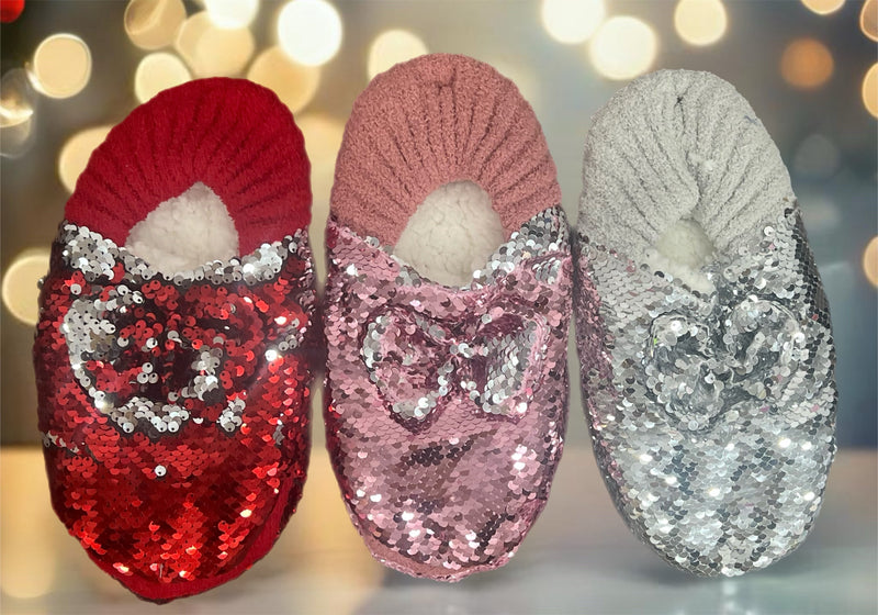 SEQUIN SLIPPER SOCKS