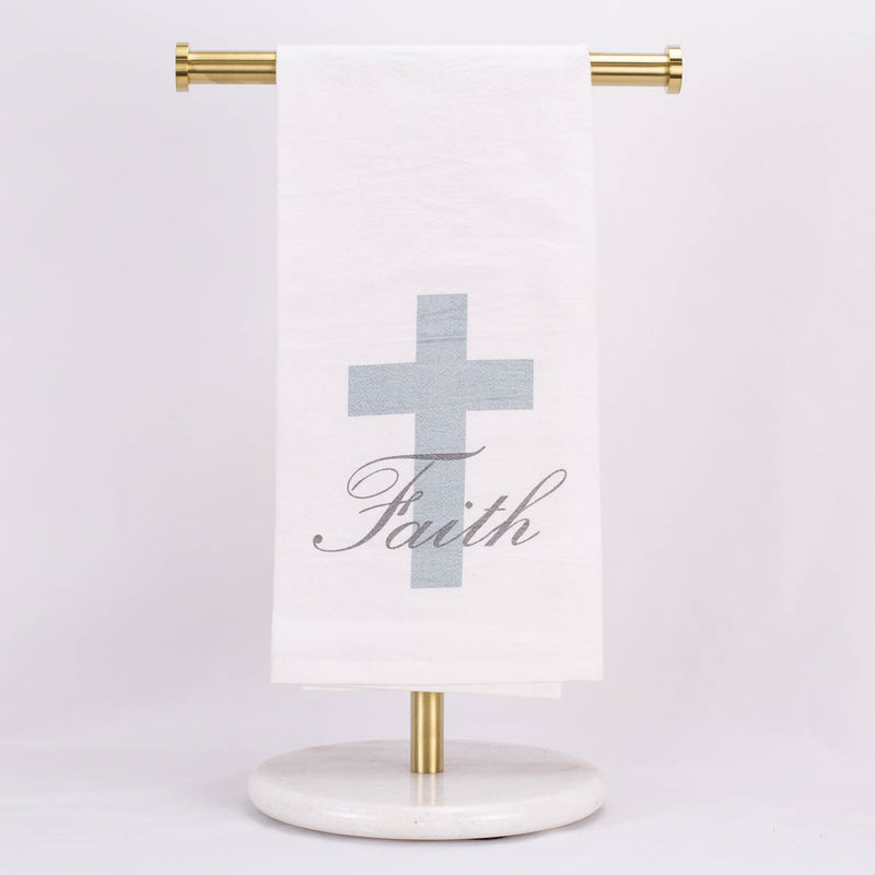 FAITH FLOUR SACK HAND TOWEL