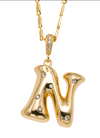 BUBBLY INITIAL NECKLACE