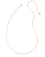 Courtney Paperclip Necklace in Silver