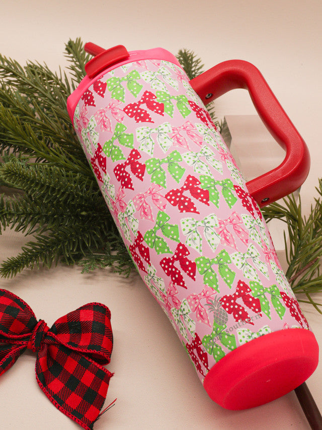 HOLIDAY BOW TUMBLER