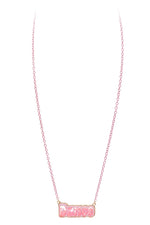 DANCE GLITTER SHAKER NECKLACE