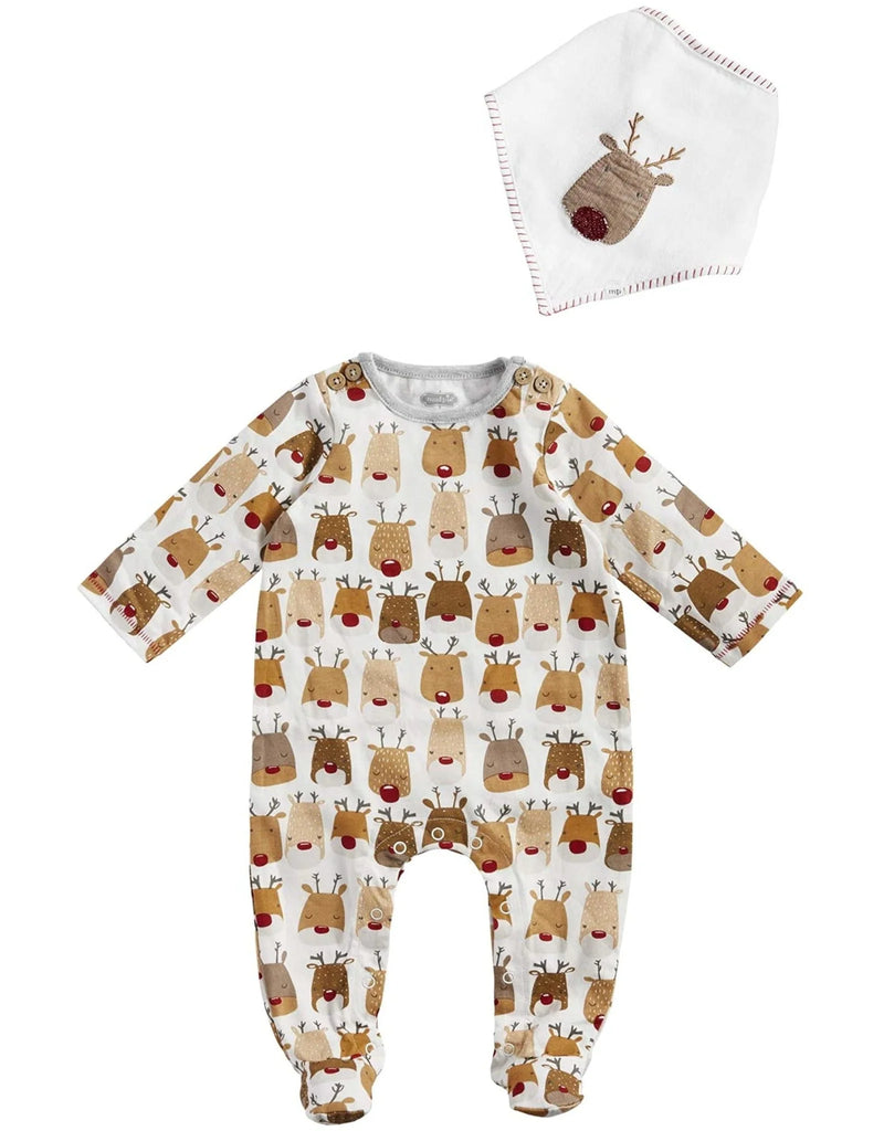 REINDEER SLEEPER + BIB SET