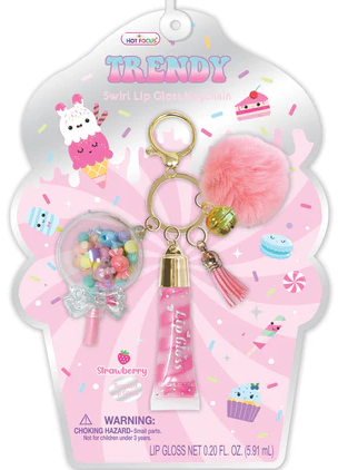 SWEET TRENDY LIP GLOSS KEY CHAIN