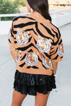 FACE THE TIGER SWEATER- QUEEN OF SPARKLES