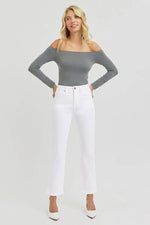 LYNN TUMMY CONTROL HIGH RISE STRAIGHT RISEN JEANS