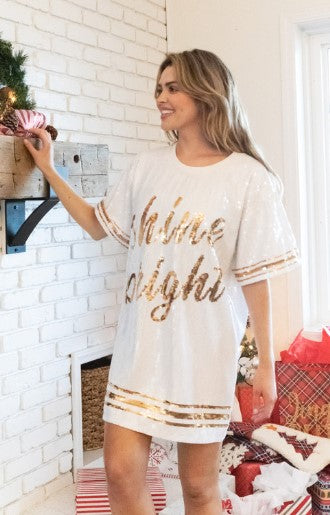 SHINE BRIGHT SEQUIN DRESS