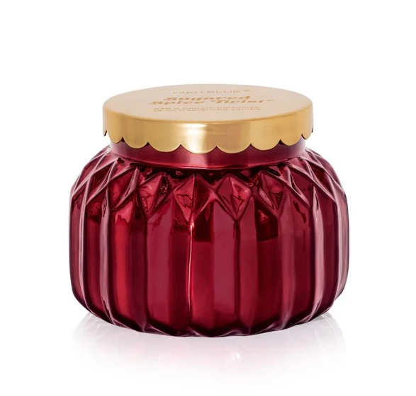 CAPRI BLUE SUGARED SPICE TWIST ROYAL GEM CANDLE