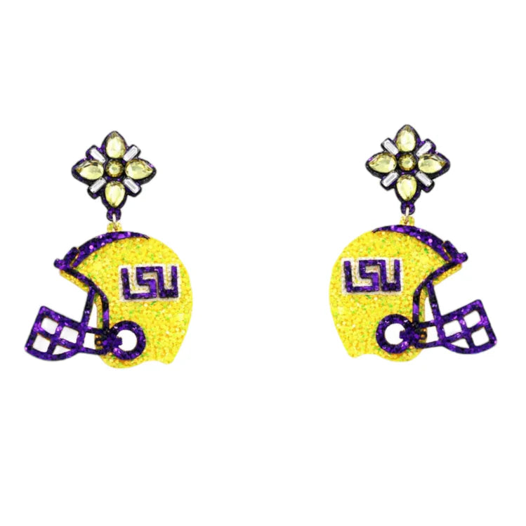 LSU HELMET EARRINGS