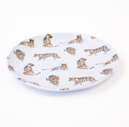 TIGER LOVE MELAMINE PLATE